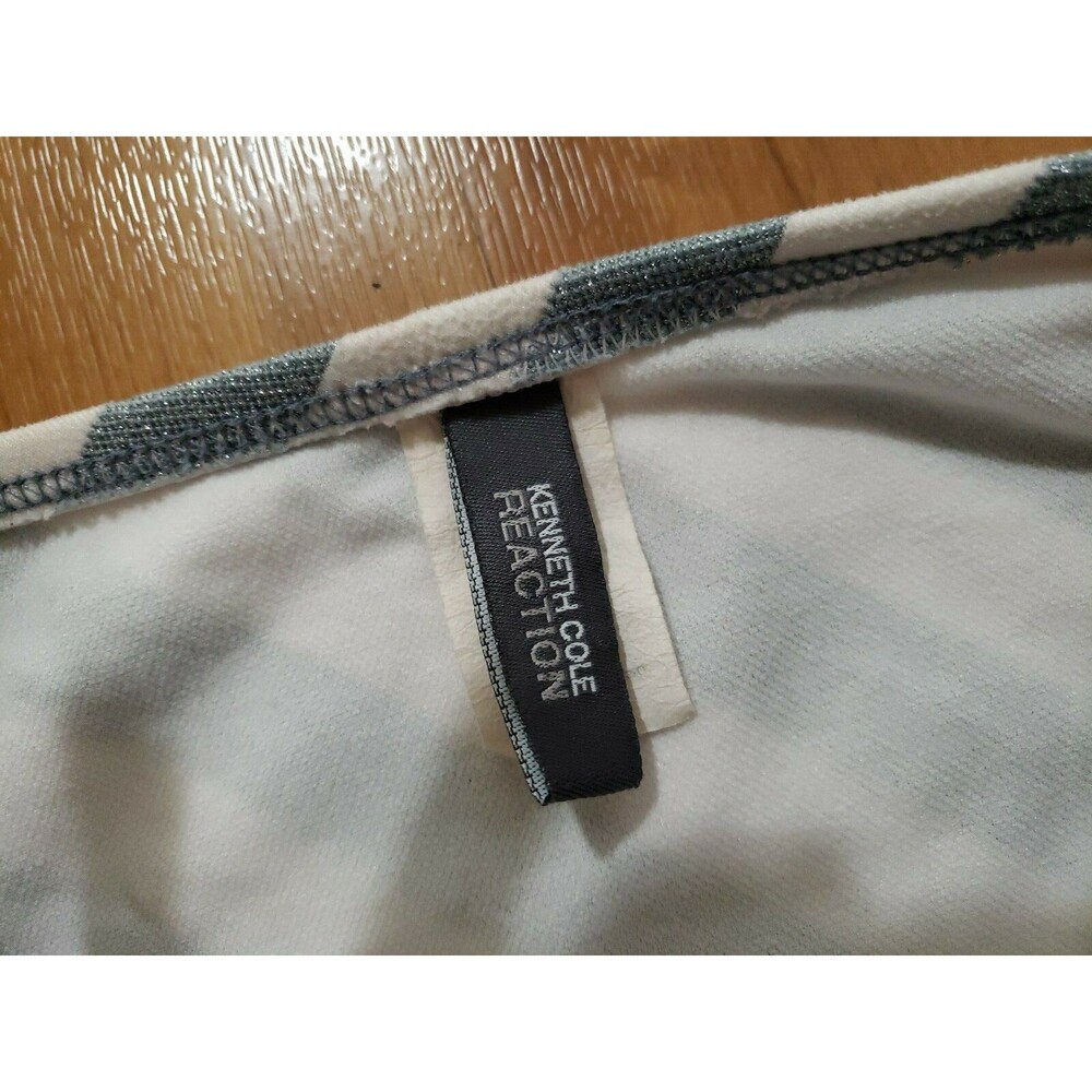 Kenneth Cole Womens Sz S Sparkle Stripe Bikini Bottoms Full Coverage - Picture 2 of 4